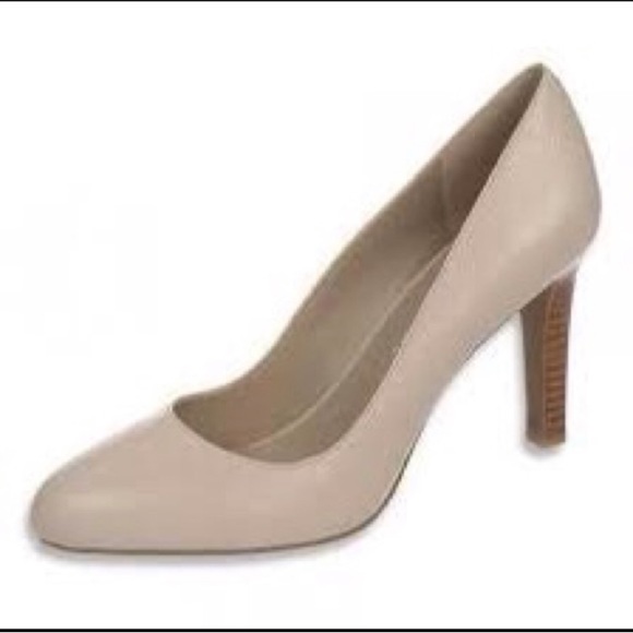 Franco Sarto Leather Caspian Pumps Cream Size 9 - Picture 2 of 12
